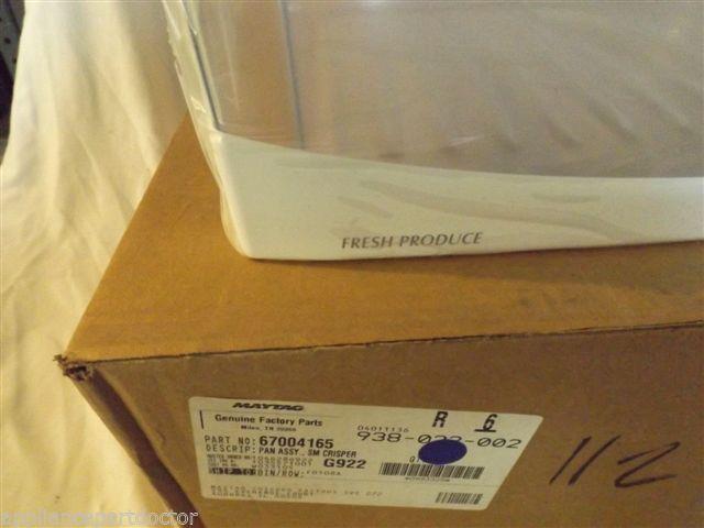 MAYTAG REFRIGERATOR 67004165 Pan Assy., Sm Crisper NEW IN BOX MAYTAG REFRIGERATOR 67004165 Pan Assy., Sm Crisper NEW IN BOX
